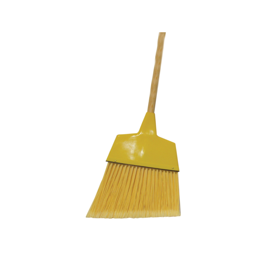 O'Dell® Beige/Yellow Angle Plastic Maxi Slant Brooms (12 in. x 54 in., 6/Case)